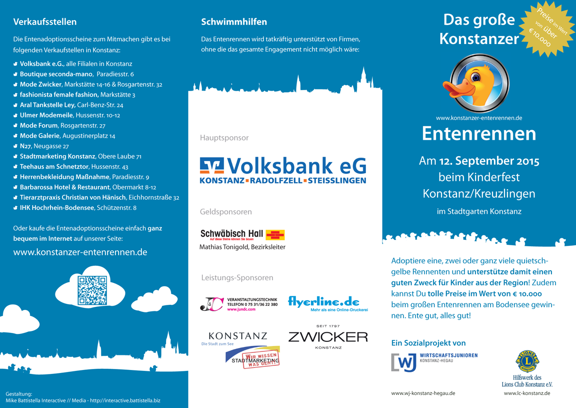 Konstanzer Entenrennen 2015 Flyer