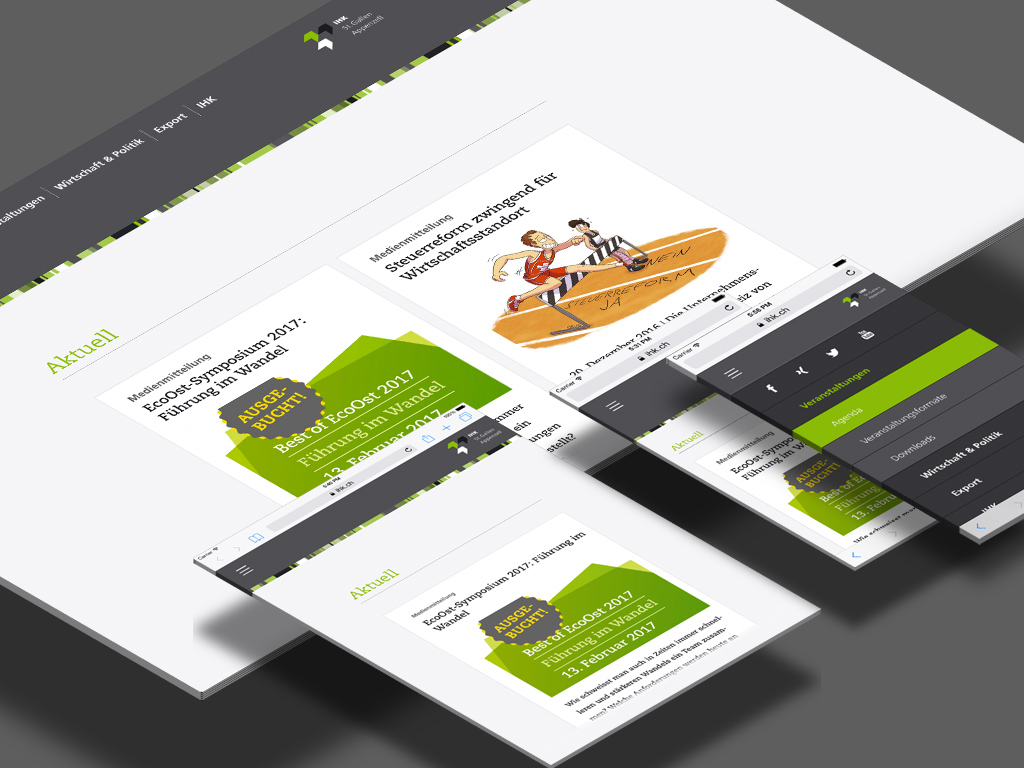 Website und Redaktionssystemanbindung IHK St.Gallen-Appenzell